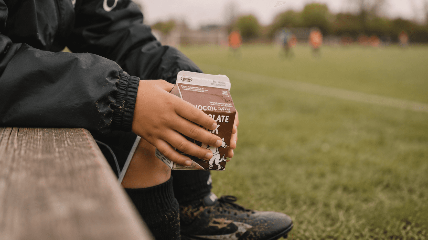 Schokoladenmilch nach dem letzten Spiel